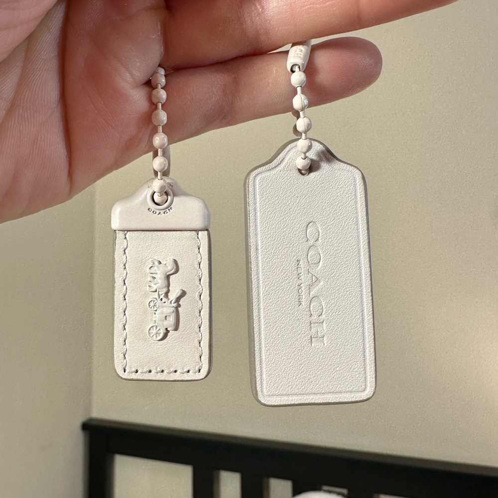 *SET OF 2* Coach Hangtag - 1941 & Coach New York (Chalk, Monochrome)